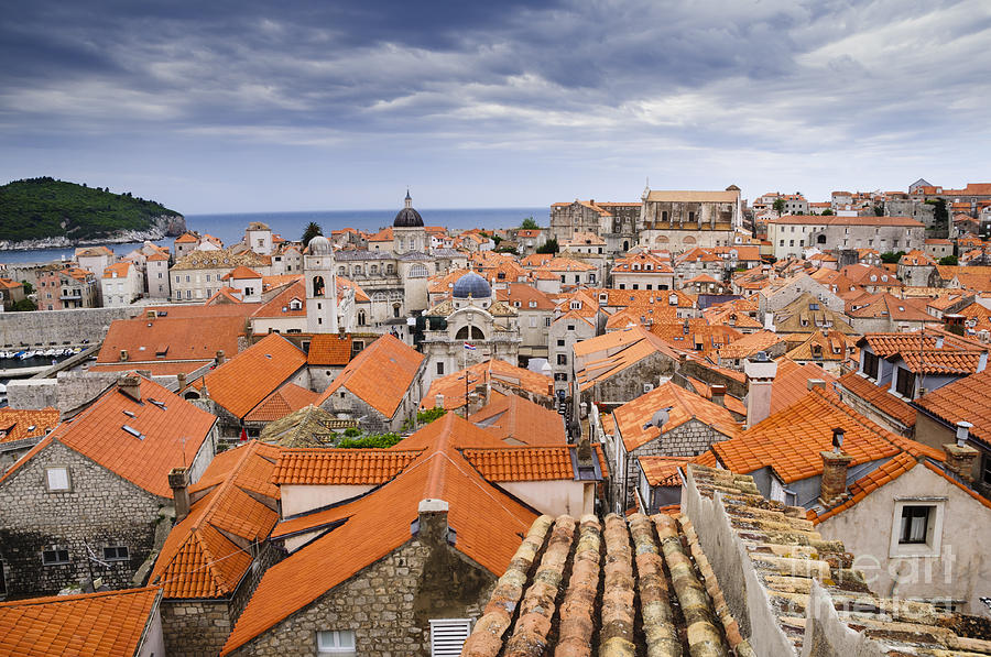 Dubrovnik rooftops Photograph by Oscar Gutierrez