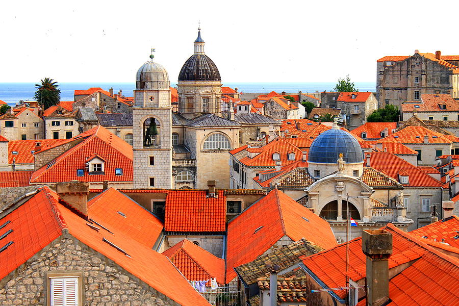 Dubrovnik Rooftops Photograph by Saya Studios