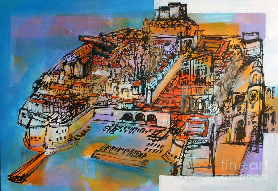 Still Life Painting - Dubrovnik - ulje na platnu 80x100cm by Saso  Petrosevski Novak - SPN