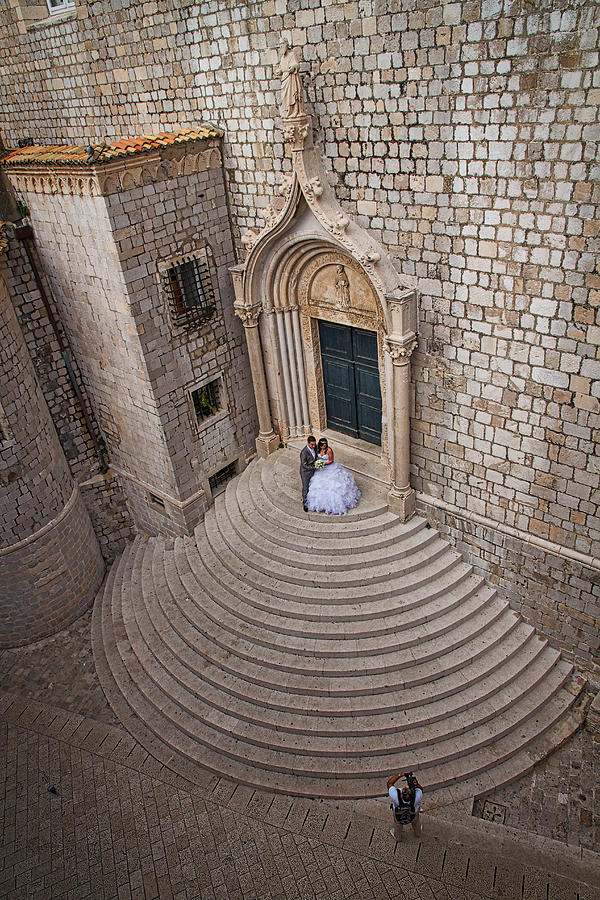 Dubrovnik Wedding Portrait Photograph by Stuart Litoff