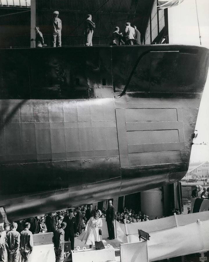 Duchess Of Kent Launches New Submarine. Photograph by Retro Images ...