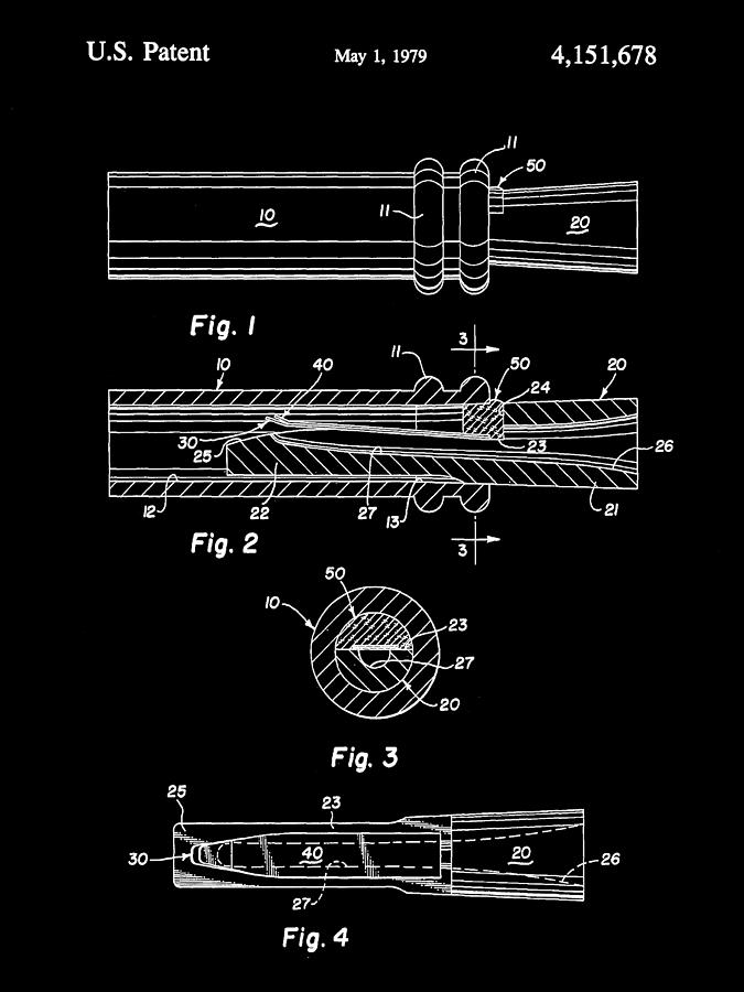 Duck Call Patent 1979 - Black Digital Art by Stephen Younts