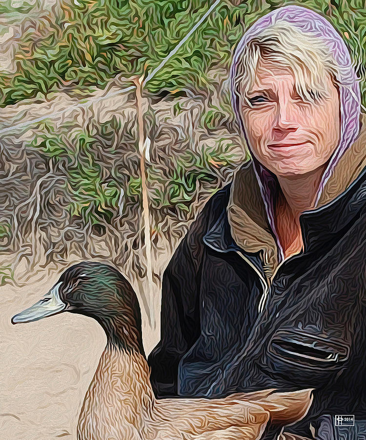 Duck Girl Photograph by Jim Pavelle