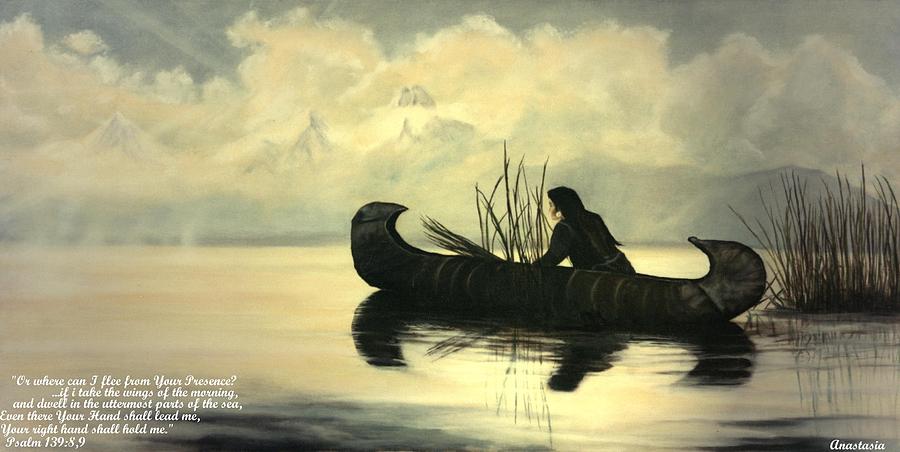 Duck Hunter Trubute to Edward Curtis Painting by Anastasia Savage Ealy