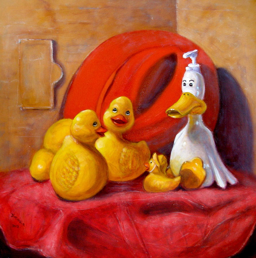 Duck Soap with Red Hat Painting by Donelli  DiMaria