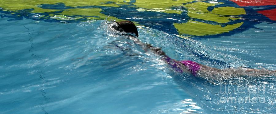Ducking Under a Wave in a Pool Photograph by Kerri Mortenson Ducking Under a Wave in a Pool Photograph by Kerri Mortenson