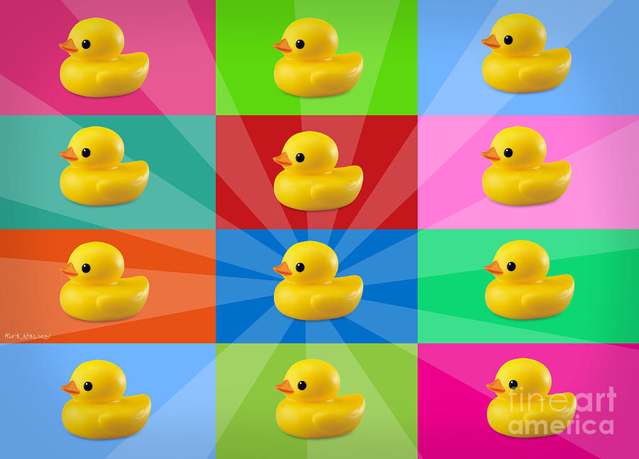 Duck Digital Art - Ducks  by Mark Ashkenazi