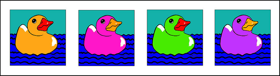 Ducks of a Different Color Painting by Dale Moses