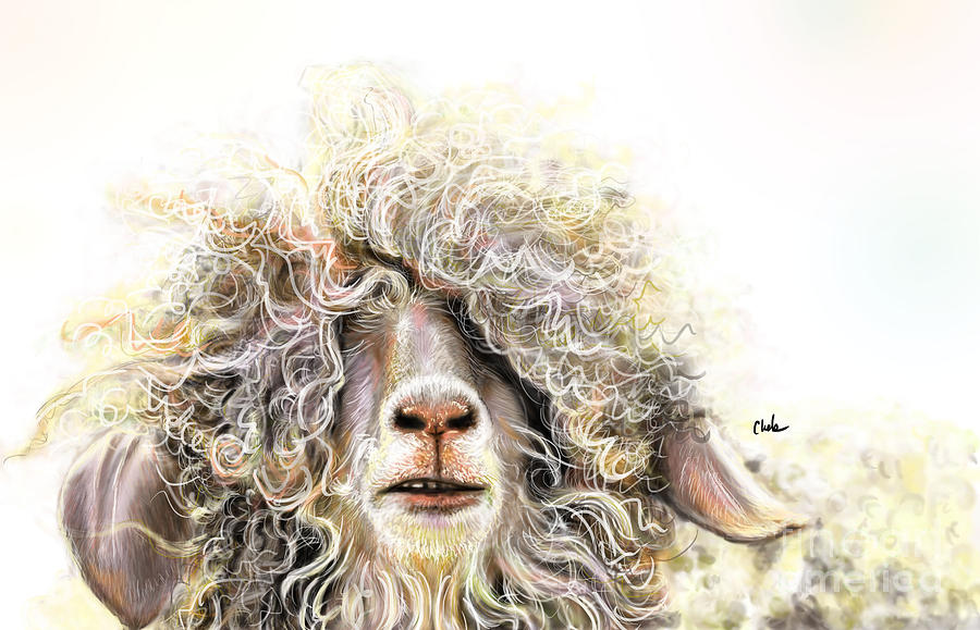 Sheep Digital Art - ....dude by Chelsea Perez