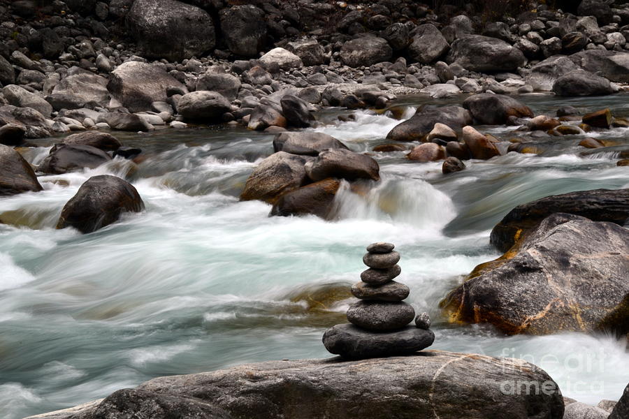 Dudh Kosi River Himalaya Photograph by Tracey Meeten