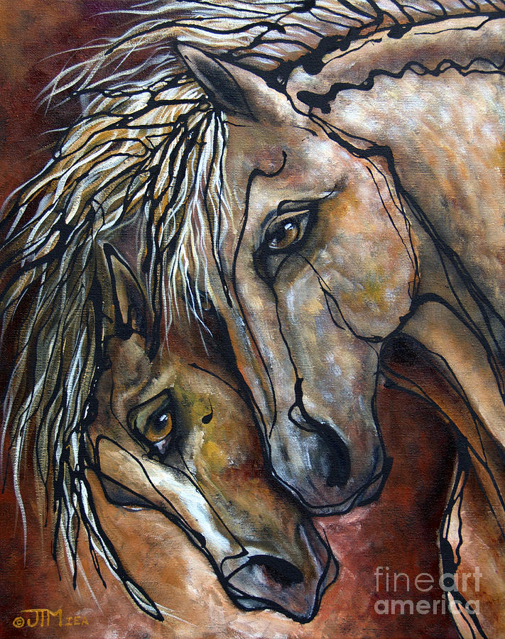 Horse Painting - Duet by Jonelle T McCoy