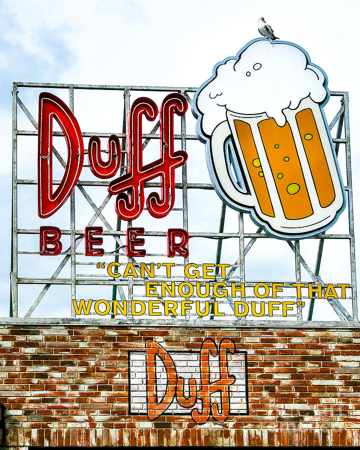Duff Beer Sign Photograph by Perry Webster
