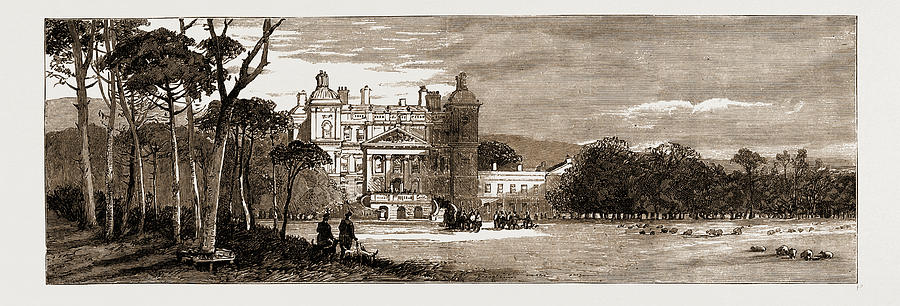 Duff House, Banff, Scotland, The Seat Of The Earl Of Fife Drawing by ...