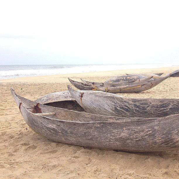 Madagascar Photograph - Dug Out Canoes On The Indian Ocean by Dawn Jorgensen