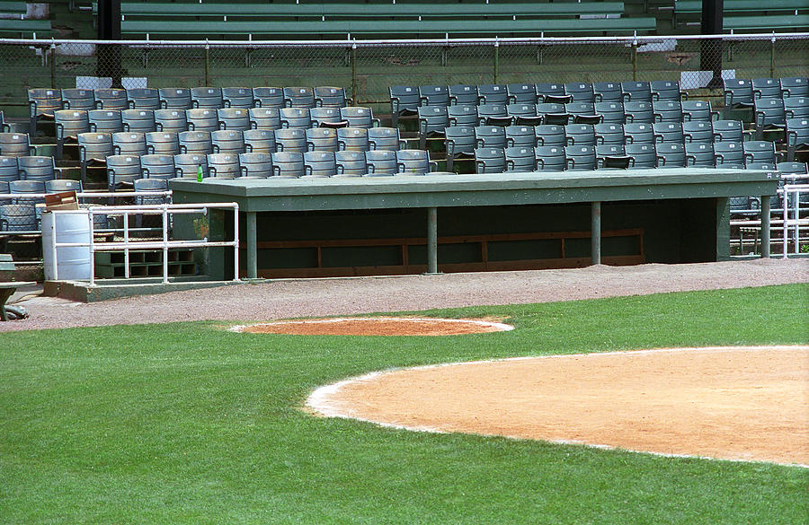 Dugout at the Old Ballpark Photograph by Frank Romeo