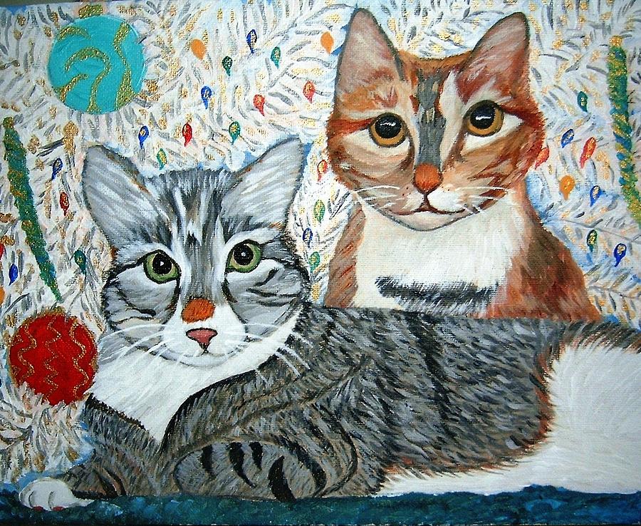 Duke and Zoey Painting by Lynda NuernbergSmith - Fine Art America