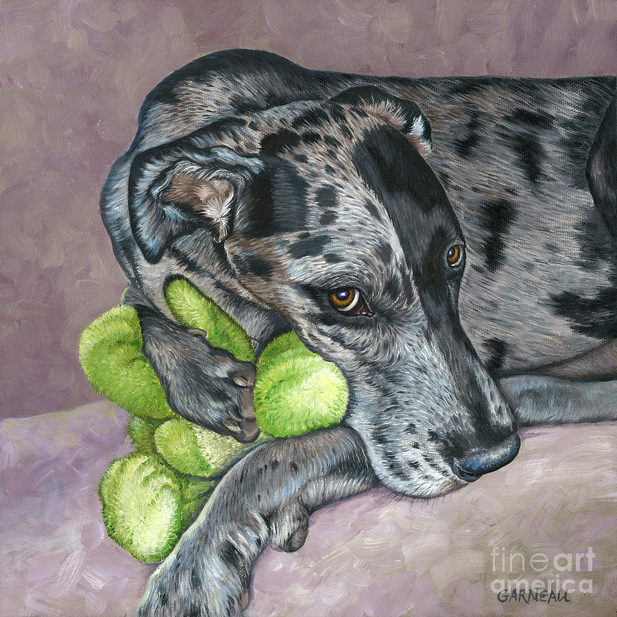 Dog Painting - Duke by Catherine Garneau