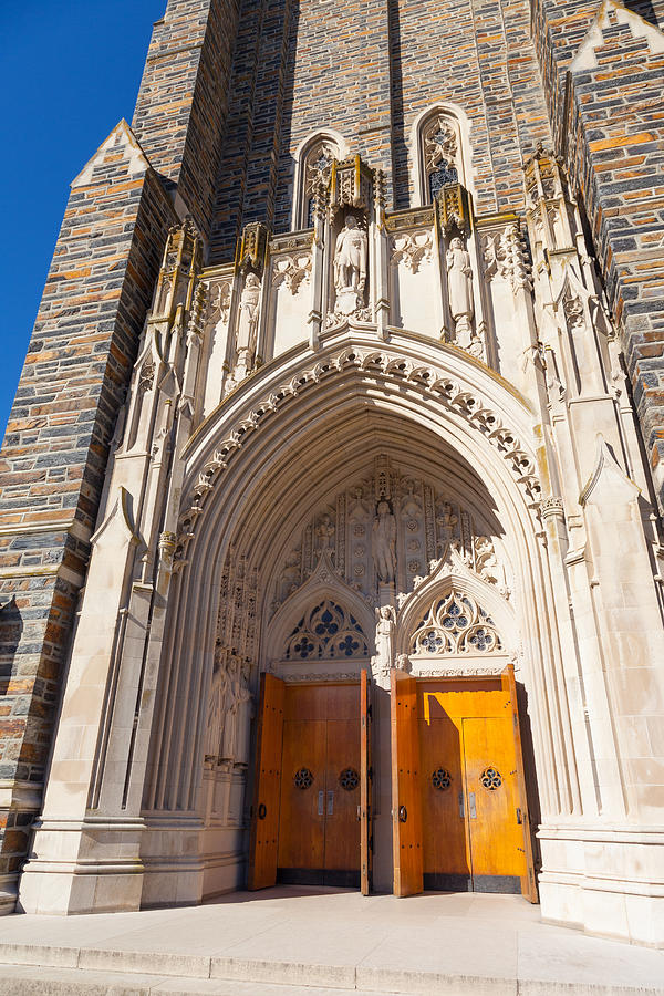 Duke Chapel Entrance Photograph by Melinda Fawver