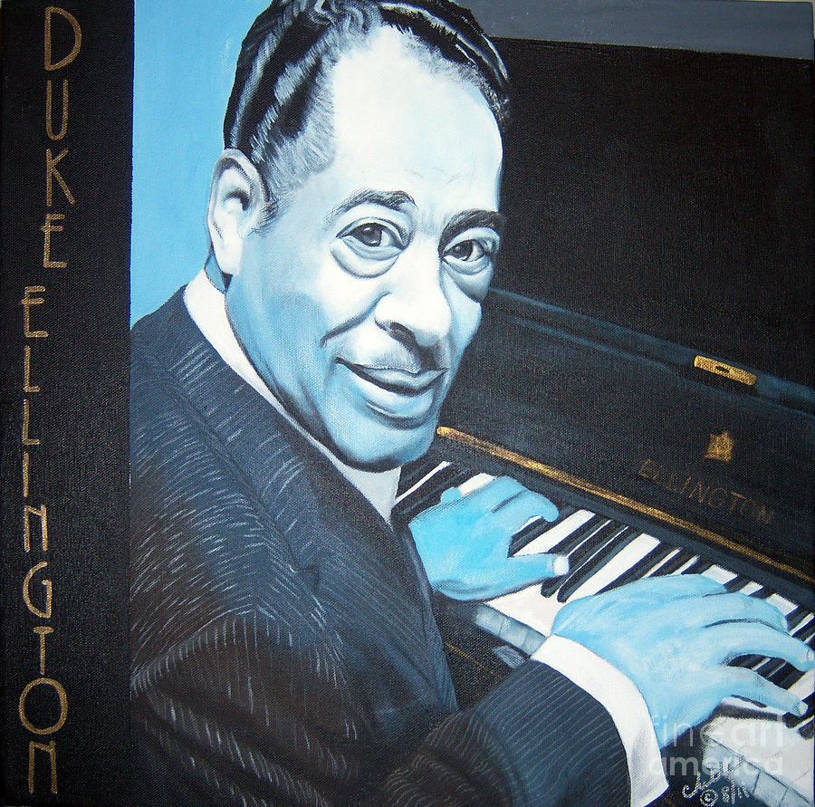 Jazz Painting - Duke Ellington by Michelle Brantley