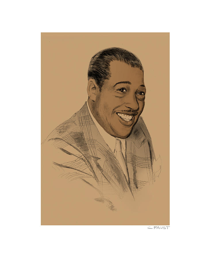 Duke Ellington Drawing by Clifford Faust