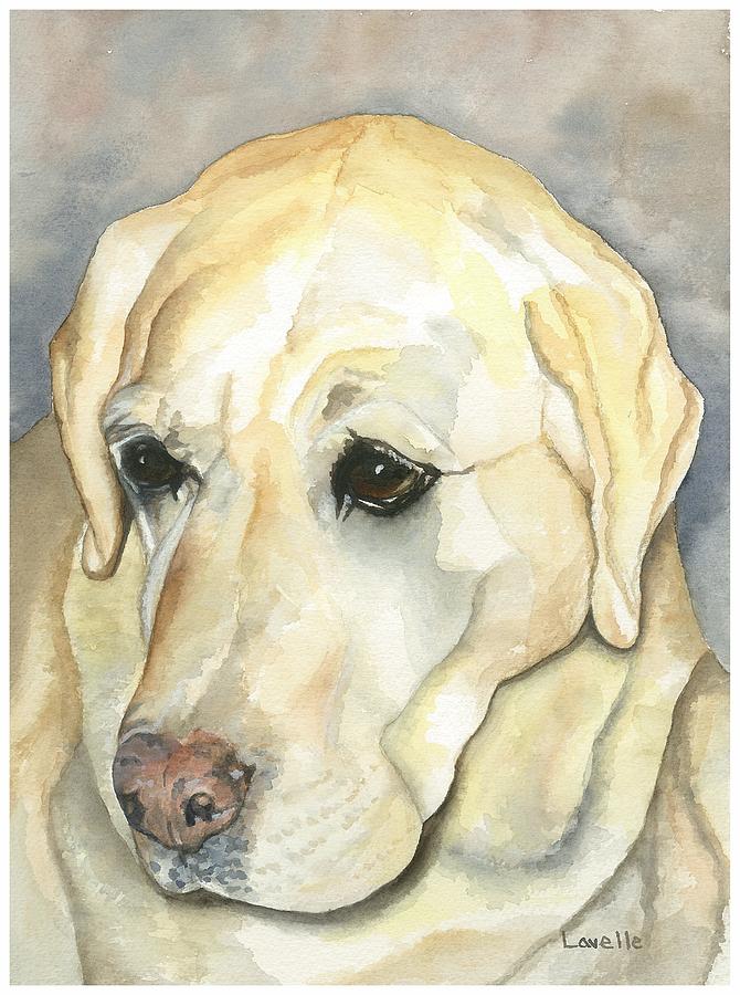 Dog Painting - Duke by Kimberly Lavelle
