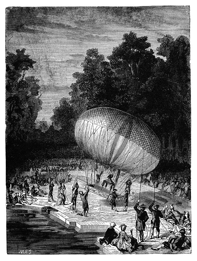 Duke Of Chartres Balloon Flight Photograph by Science Photo Library