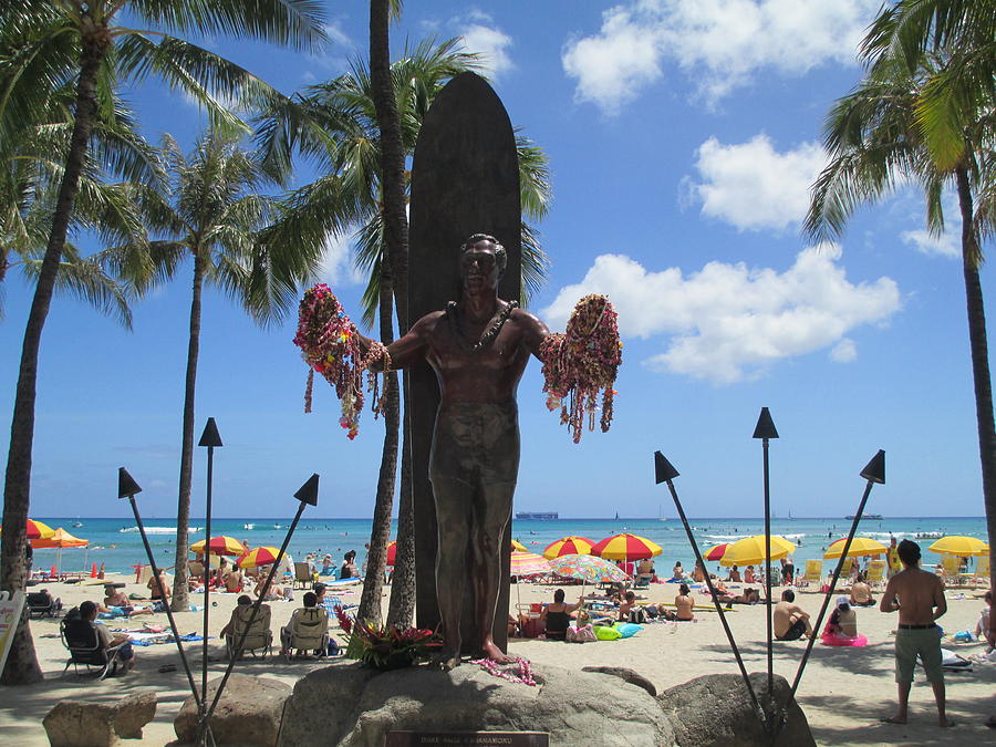 Duke Statue Waikiki Photograph