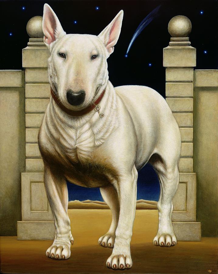 Dog Painting - Dulcina, 2000 by Frances Broomfield