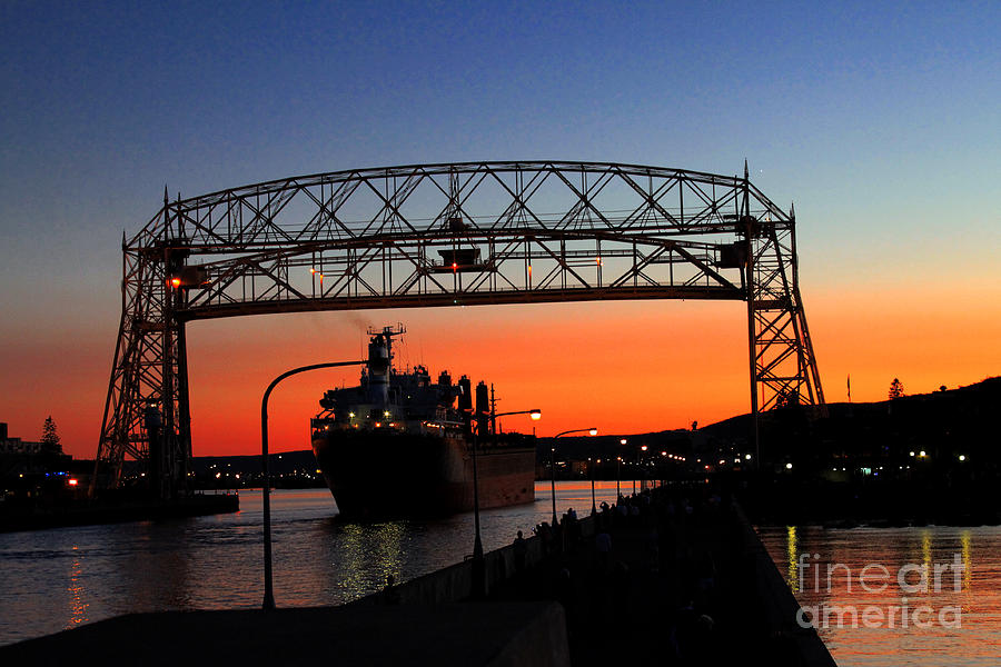 Bridge Photograph - Duluth Bridge by Lori Tordsen