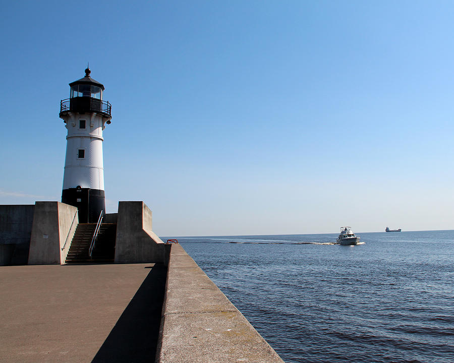 Duluth Harbor North Breakwater Lighthouse Photograph by George Jones