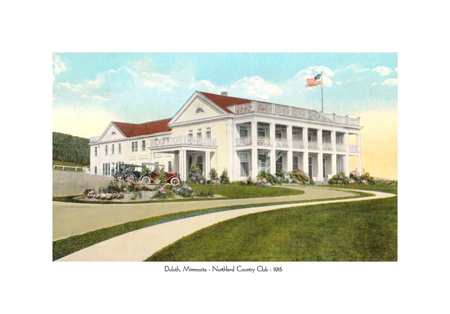Duluth Minnesota - Northland Country Club - 1915 Digital Art by John Madison