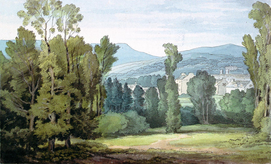 Landscape Photograph - Dulverton, Somerset, 1800 Wc On Paper by John White Abbott
