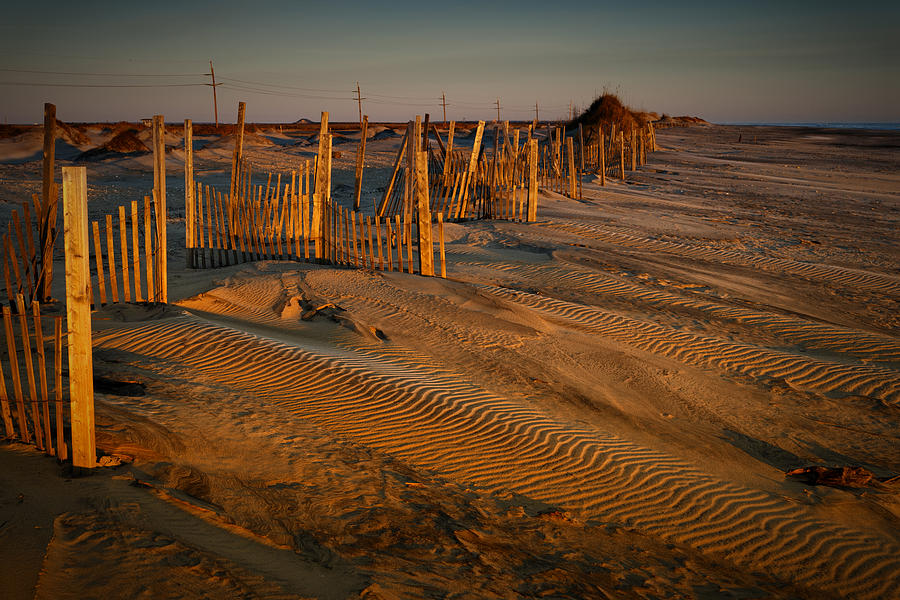 Dune Erosion Fence Outer Banks NC IMG3748 Photograph by Greg Kluempers