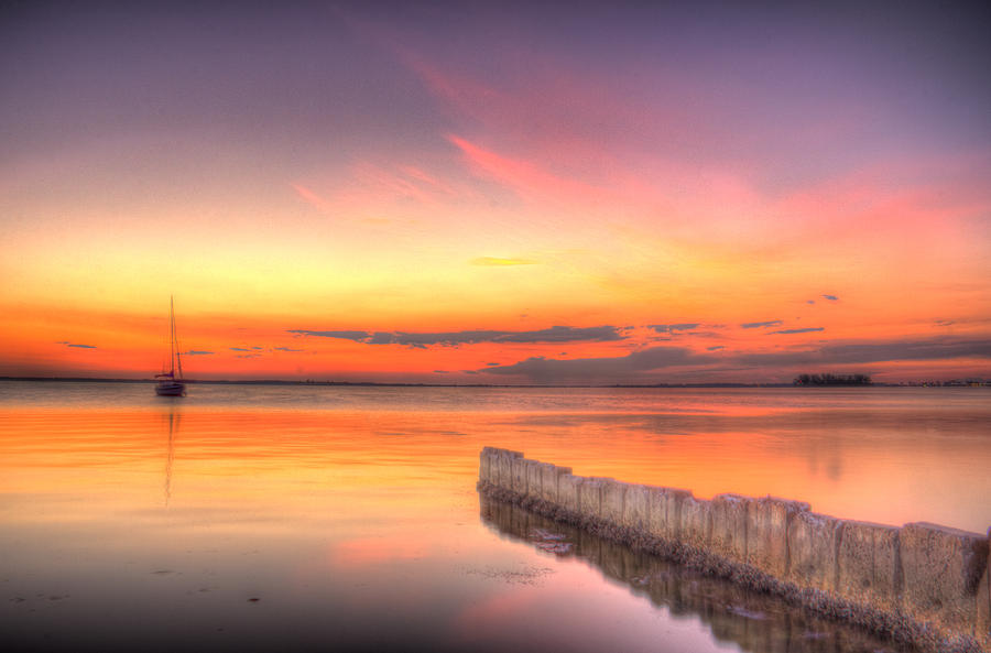 dunedin-afterglow-high-tide-photograph-by-zane-kuhle-fine-art-america