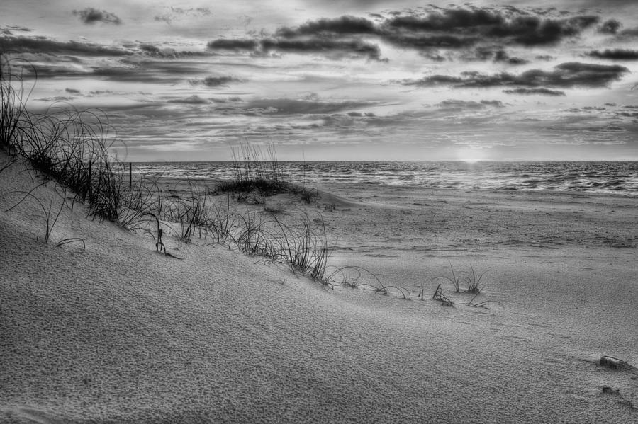 Dunes of Gulf Islands National Seashore BW Photograph by JC Findley