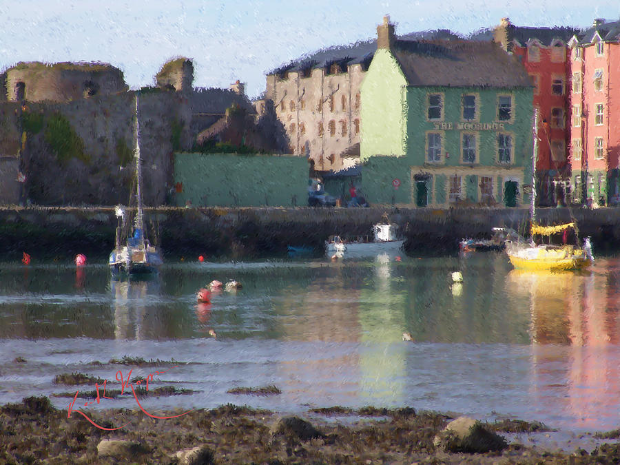 Dungarvan Castle County Waterford Ireland Digital Art by Keith Thompson