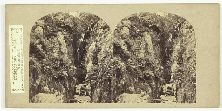 Westmoreland Drawing - Dungeon Ghyll Force, Westmoreland, Uk, William Russell by Artokoloro