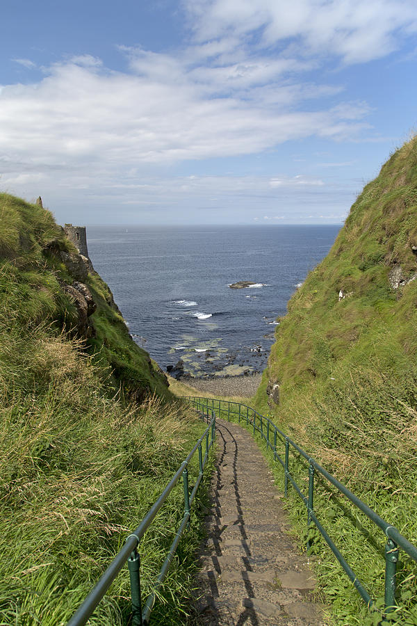 Castle Photograph - Dunluce Staircase Ireland by Betsy Knapp
