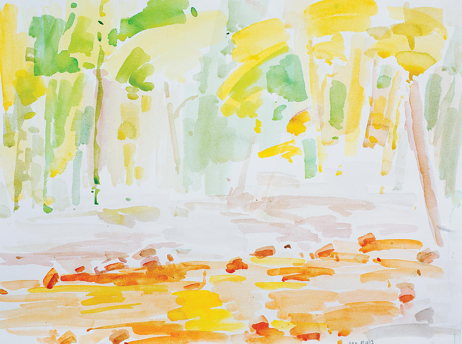 Tree Painting - Dunnfield-Creek-81213-22x30 by Arthur Kvarnstrom