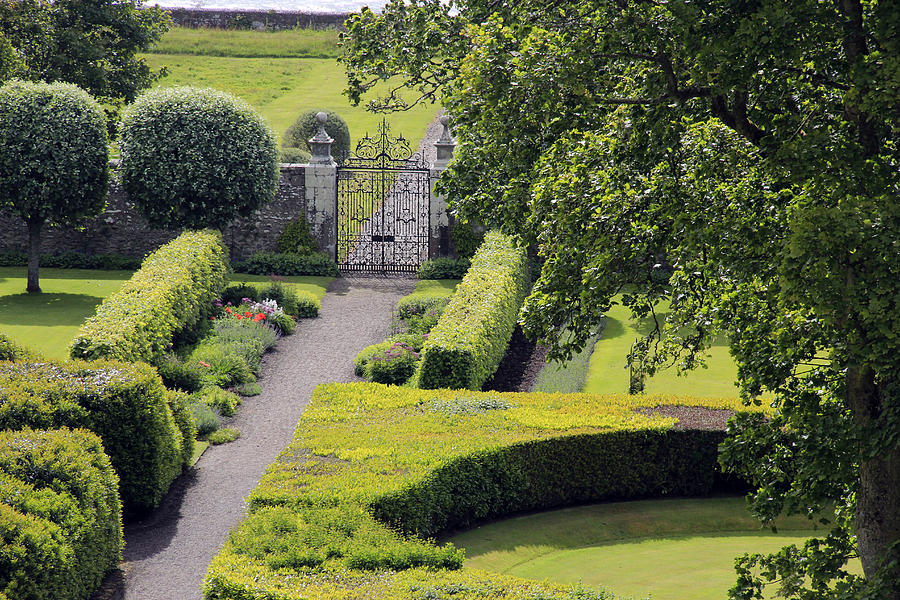 Castle Photograph - Dunrobin Garden View by Gladys Turner Scheytt