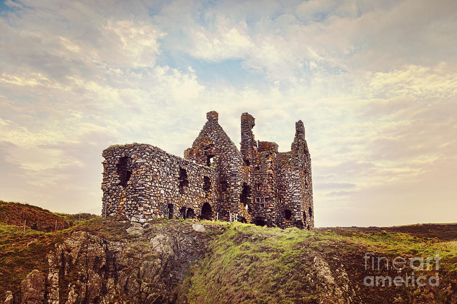 Dunskey Castle Photograph by Colin and Linda McKie