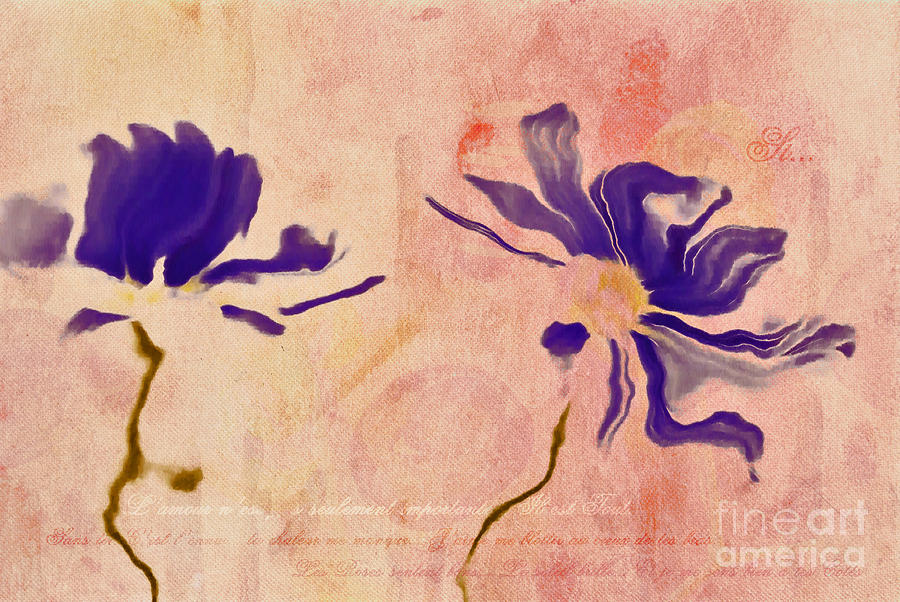 Duo Daisies - 01c2t5bc Digital Art by Variance Collections