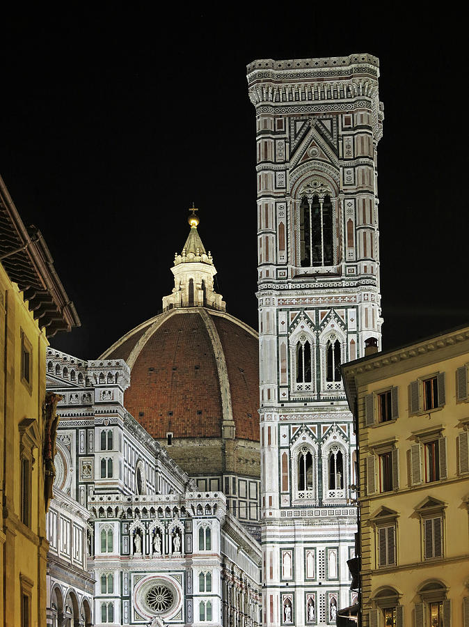 Duomo And Campanile Night View Photograph by Izzet Keribar Duomo And Campanile Night View Photograph by Izzet Keribar