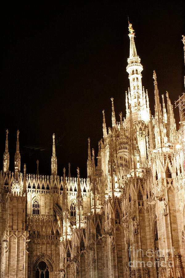 Duomo At Night Photograph by Timothy Hacker