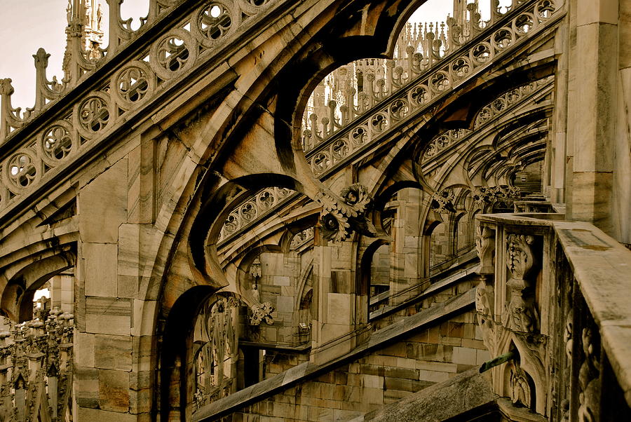 Architecture Photograph - Duomo Cathedral by Stephanie  Welzel
