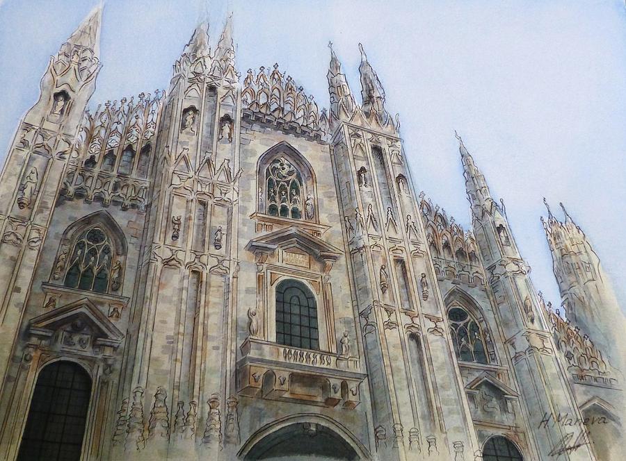 Duomo di Milano Painting by Henrieta Maneva