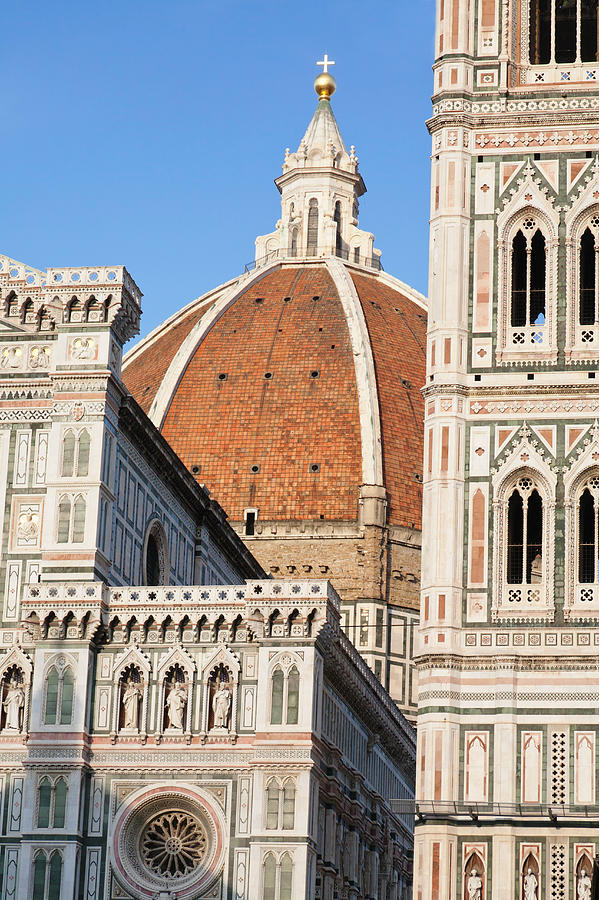 Duomo Santa Maria Del Fiore And Giottos Photograph by Panoramic Images ...