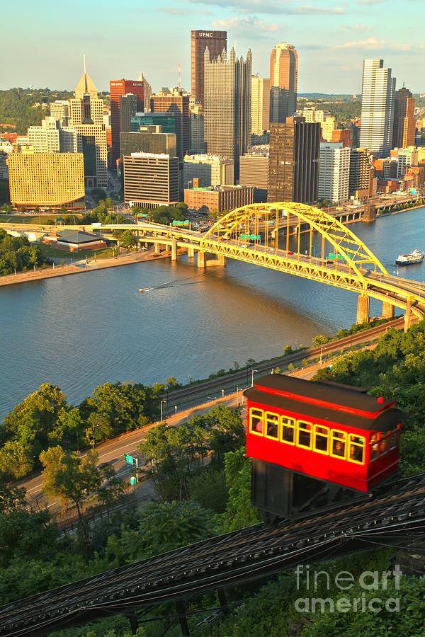 Duquesne Incline Portrait Photograph by Adam Jewell