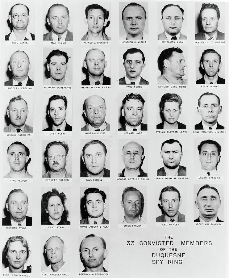 Duquesne Spy Ring, C1941 Photograph by Granger