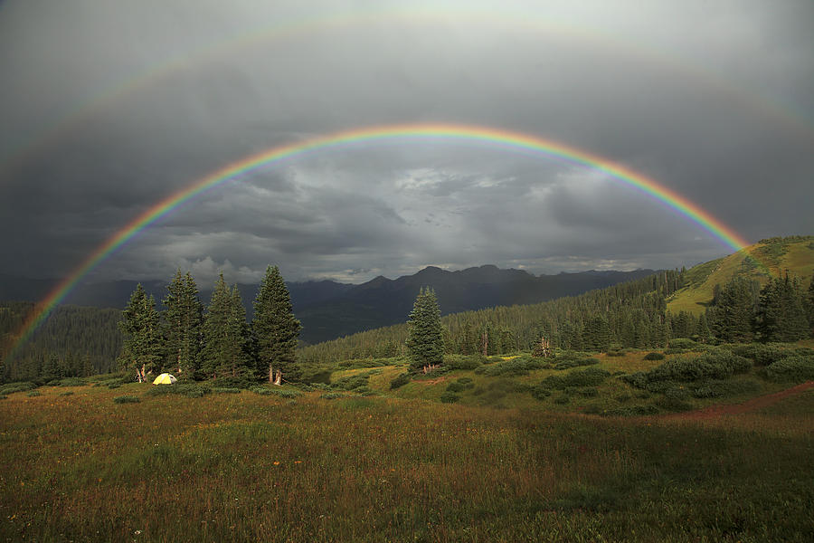 Durango Double Rainbow Photograph by Alan Vance Ley